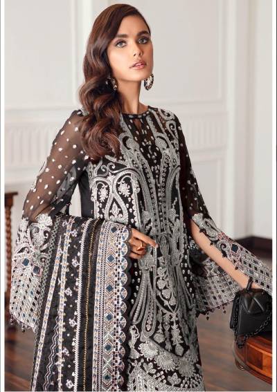 PAKISTANI 0700 BY MAARIA-A DESIGNER GEORGETTE SALWAR SUIT WHOLESALER IN INDIA